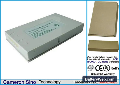 Toshiba Satellite T4700CS Replacement Battery, 12V, 4000mAh, Ni-MH 1