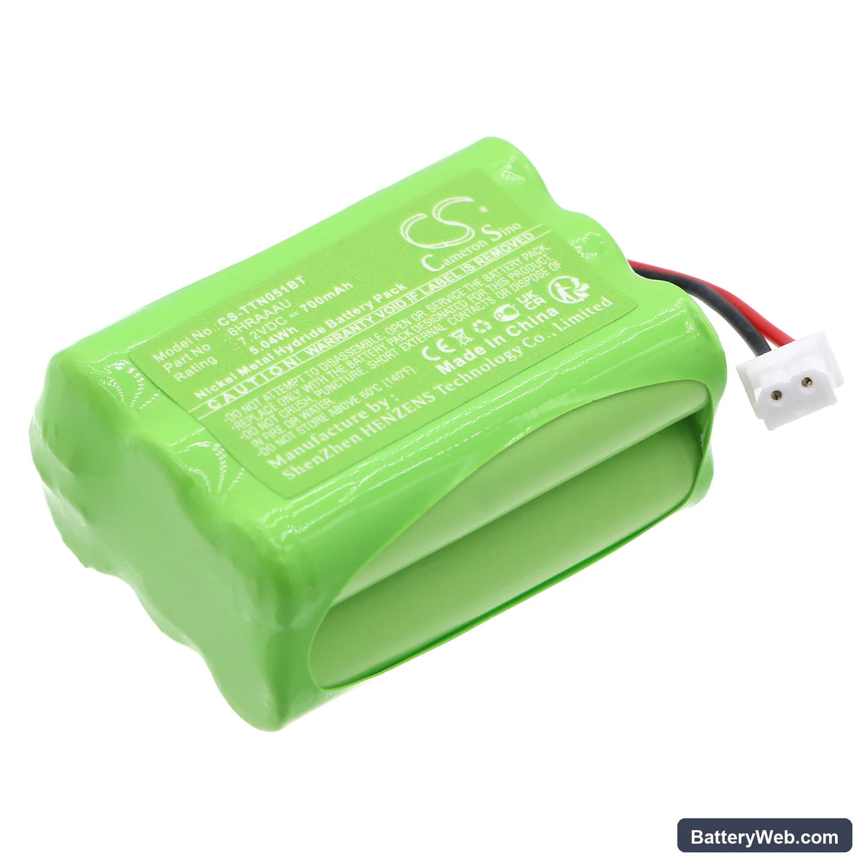 ITI 34-051 Replacement Battery, 7.2V, 700mAh, Ni-MH 1