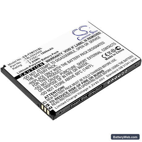 TP-Link M7310 Replacement Battery, 3.7V, 1900mAh, Li-Polymer 1
