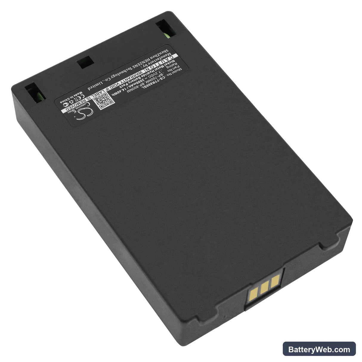 Telex TR-800 Replacement Battery, 7.2V, 2000mAh, Ni-MH 2