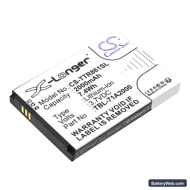 TP-Link TL-TR861 Replacement Battery, 3.7V, 2000mAh, Li-ion 1