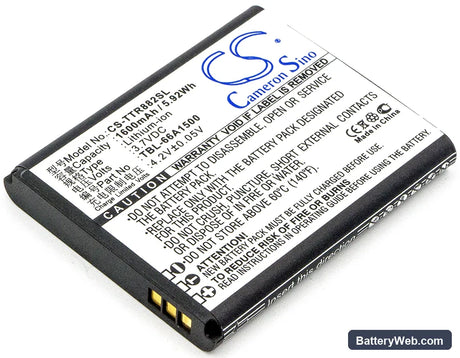 TP-Link TL-T882 Replacement Battery, 3.7V, 1600mAh, Li-ion 1