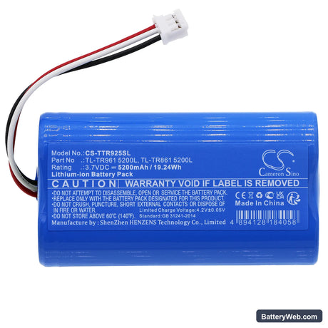 TP-Link TL-TR961 5200L Replacement Battery, 3.7V, 5200mAh, Li-ion 3