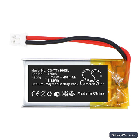 SmartMod Pro Tristar Tester Version2.0 Replacement Battery, 3.7V, 400mAh, Li-Polymer 3