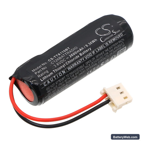 Technoalarm TX110 Replacement Battery, 3.6V, 2600mAh, Li-SOCl2 1