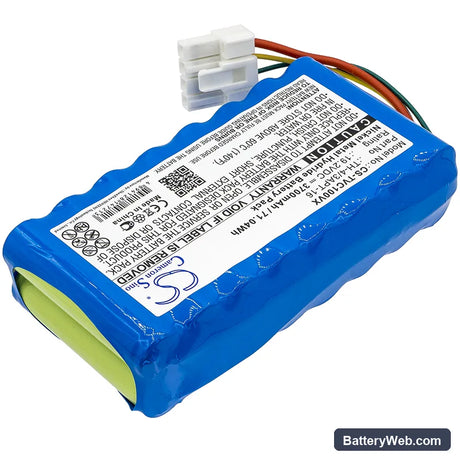 Toshiba VC-J1X Replacement Battery, 19.2V, 3700mAh, Ni-MH 2
