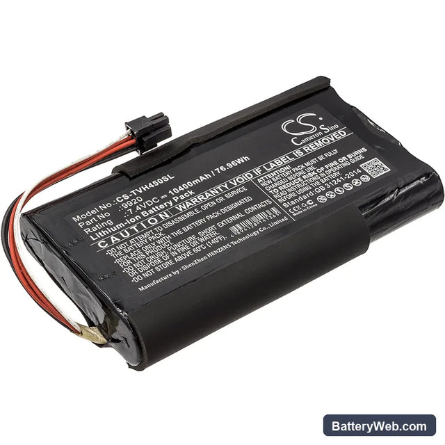Televes H45 Replacement Battery, 7.4V, 10400mAh, Li-ion 1