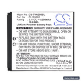 TwoNav Aventura 2 Replacement Battery, 3.7V, 5200mAh, Li-Polymer 5