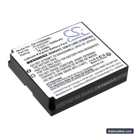 TwoNav Aventura 500 Replacement Battery, 3.7V, 5200mAh, Li-Polymer 1