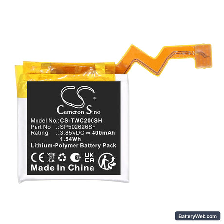 Ticwatch C2 Replacement Battery, 3.85V, 400mAh, Li-Polymer 3