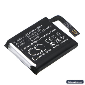 Ticwatch Pro 3 Replacement Battery, 3.85V, 570mAh, Li-Polymer 1