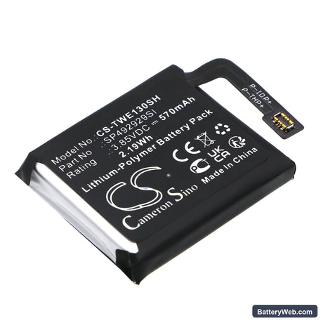 Ticwatch Pro 3 Replacement Battery, 3.85V, 570mAh, Li-Polymer 1