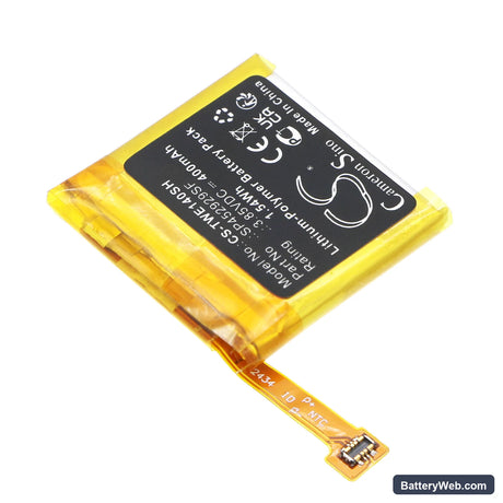 Ticwatch Pro Replacement Battery, 3.85V, 400mAh, Li-Polymer 2