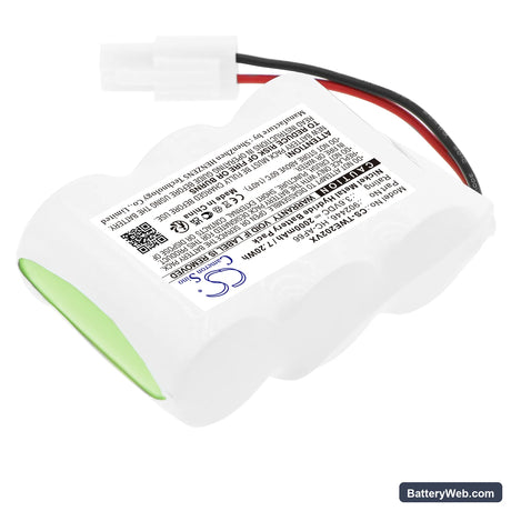 Twinbird HC-E202 Replacement Battery, 3.6V, 2000mAh, Ni-MH 2