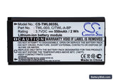 Nintendo DSi Replacement Battery, 3.7V, 550mAh, Li-Polymer 1