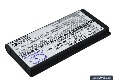 Nintendo DSi Replacement Battery, 3.7V, 550mAh, Li-Polymer 2