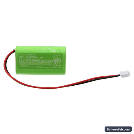 Texecom Odyssey Extended Life Siren Alarm Replacement Battery, 7.2V, 600mAh, Ni-MH 3