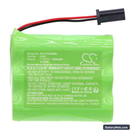 Toyota Alarm Sounder Replacement Battery, 7.2V, 600mAh, Ni-MH 3