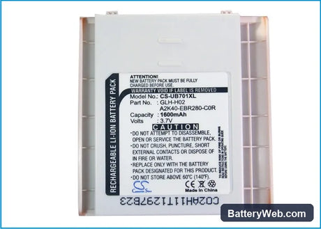 Gigabyte gSmart i Replacement Battery, 3.7V, 1600mAh, Li-ion 5