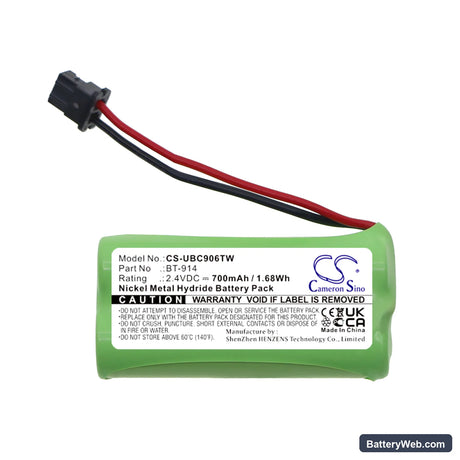 President Liberty Mic Replacement Battery, 2.4V, 700mAh, Ni-MH 3