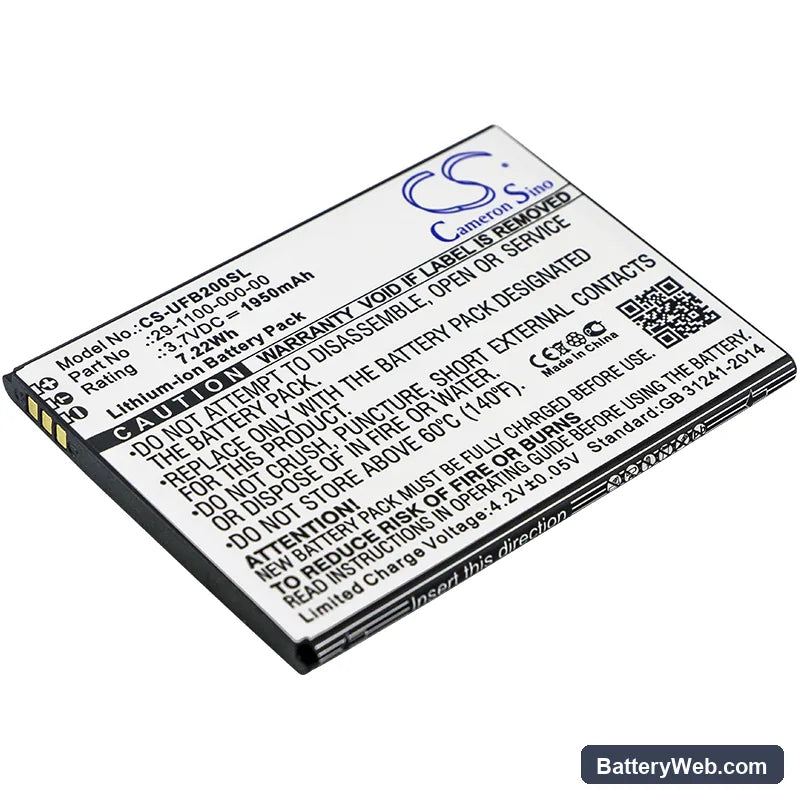 Ulefone Paris Lite Replacement Battery, 3.7V, 1950mAh, Li-ion 1