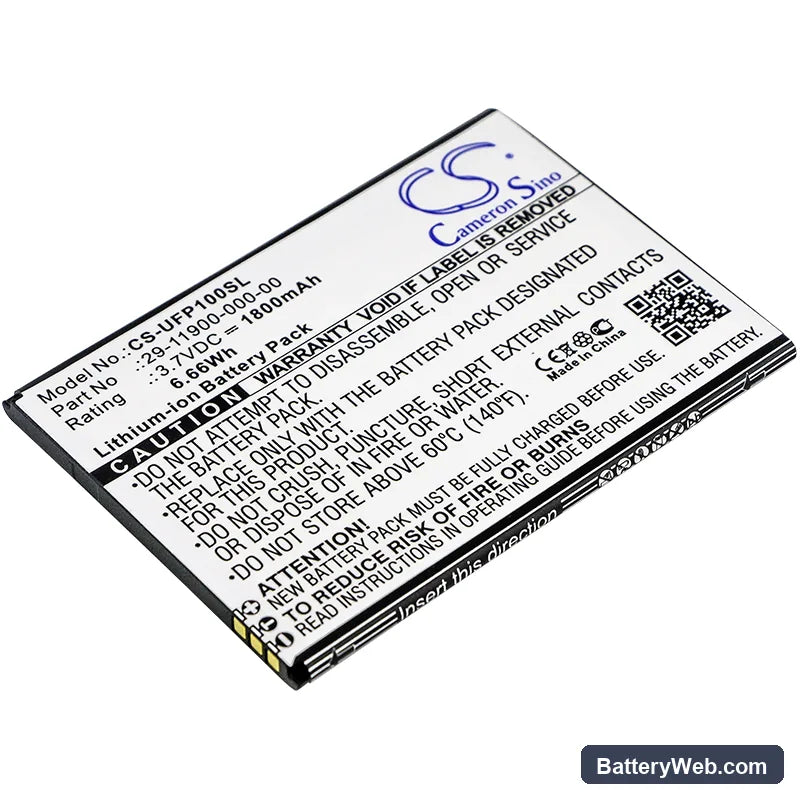 Ulefone Paris Replacement Battery, 3.7V, 1800mAh, Li-ion 1