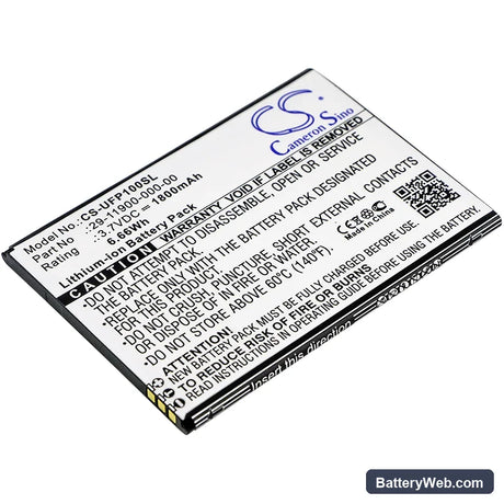 Ulefone Paris Replacement Battery, 3.7V, 1800mAh, Li-ion 1