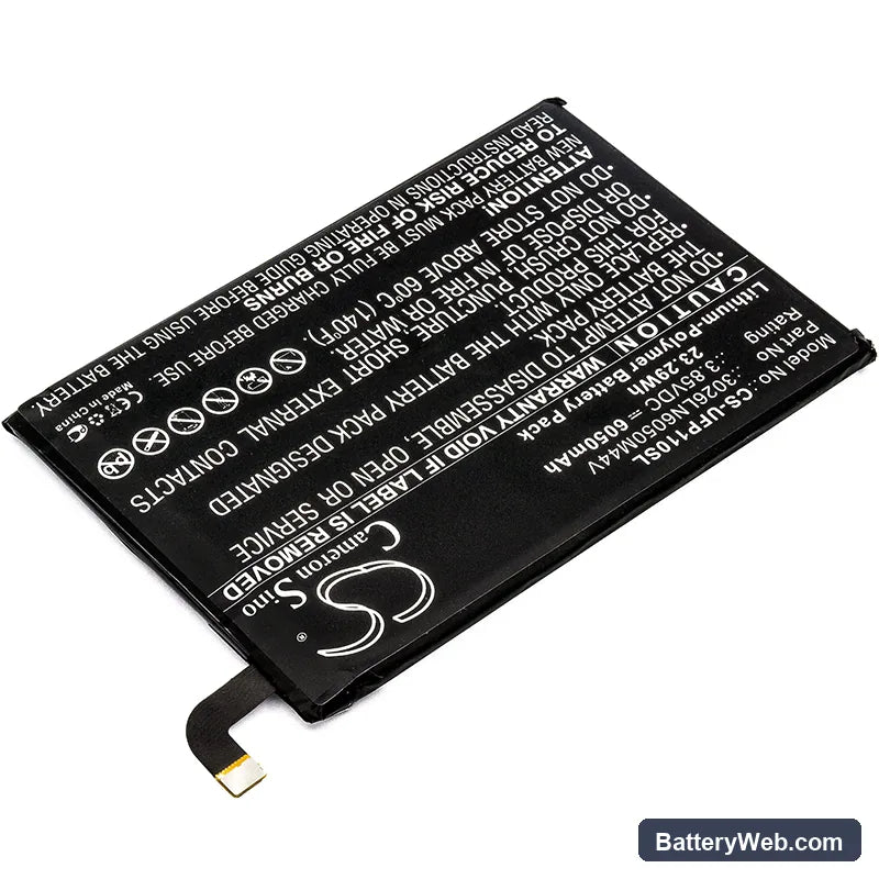 Ulefone Power Replacement Battery, 3.85V, 6050mAh, Li-Polymer 2