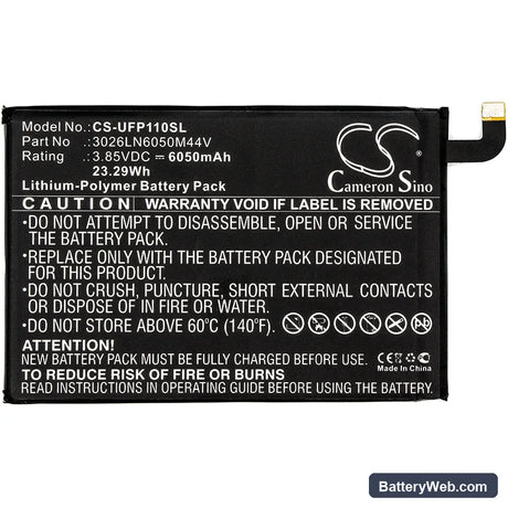 Ulefone Power Replacement Battery, 3.85V, 6050mAh, Li-Polymer 5