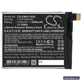 UMI UMIDIGI A1 Pro Replacement Battery, 3.85V, 3000mAh, Li-Polymer 3