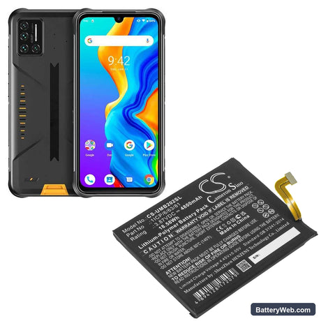 UMI UMIDIGI BISON Replacement Battery, 3.87V, 4800mAh, Li-Polymer 5