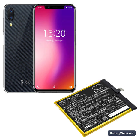 UMI UMIDIGI One Pro Replacement Battery, 3.85V, 3250mAh, Li-Polymer 5