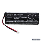 Unitech MS380 Replacement Battery, 3.7V, 1600mAh, Li-ion 3