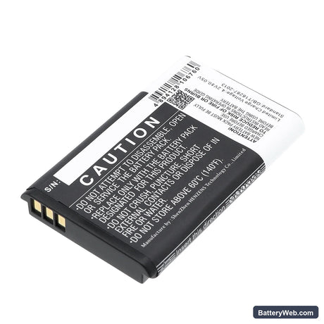 Unitech MS920 Replacement Battery, 3.7V, 1200mAh, Li-ion 3
