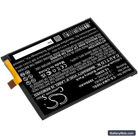 UMI UMIDIGI X Replacement Battery, 3.85V, 3900mAh, Li-Polymer 2