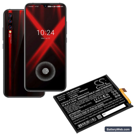 UMI UMIDIGI X Replacement Battery, 3.85V, 3900mAh, Li-Polymer 5