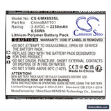 UMX Unimax U693CL Replacement Battery, 3.8V, 2250mAh, Li-Polymer 3