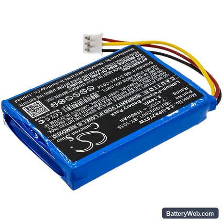 Uniden Atlantis 270 Replacement Battery, 7.4V, 1100mAh, Li-Polymer 2