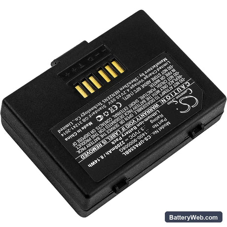 Unitech PA550 Replacement Battery, 3.7V, 2200mAh, Li-ion 2