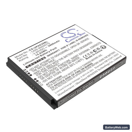Unitech EA630 Replacement Battery, 3.85V, 3900mAh, Li-ion 1
