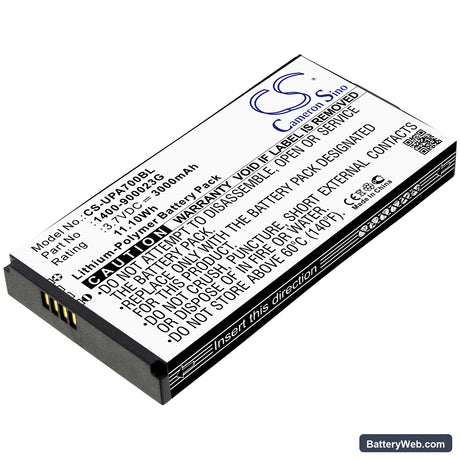 Wasp DR4 2D Replacement Battery, 3.7V, 3000mAh, Li-Polymer 1