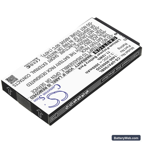 Wasp DR4 2D Replacement Battery, 3.7V, 3000mAh, Li-Polymer 2