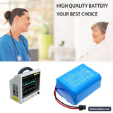 UTECH UTMI Patient monitor Replacement Battery, 11.1V, 5200mAh, Li-ion 6
