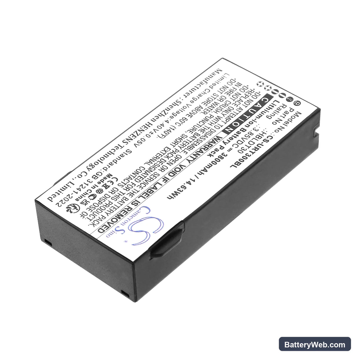 Urovo DT30 Replacement Battery, 3.85V, 3800mAh, Li-ion 2
