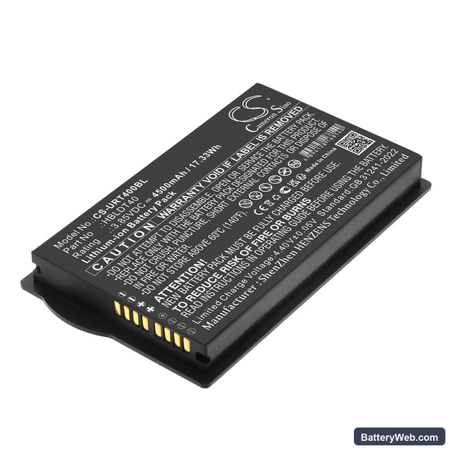 Urovo DT40 Replacement Battery, 3.85V, 4500mAh, Li-ion 1