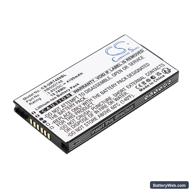 Urovo CT48 Replacement Battery, 3.85V, 4100mAh, Li-ion 1