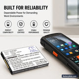 Urovo CT48 Replacement Battery, 3.85V, 4100mAh, Li-ion 5