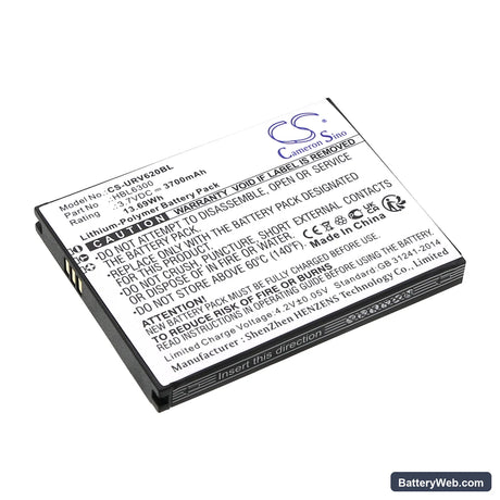 Urovo i6200 Replacement Battery, 3.7V, 3700mAh, Li-Polymer 1