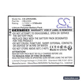 Urovo i6200 Replacement Battery, 3.7V, 3700mAh, Li-Polymer 5