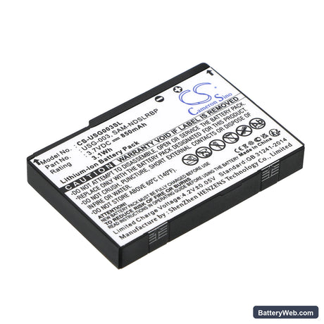 Nintendo DS Replacement Battery, 3.7V, 850mAh, Li-ion 1